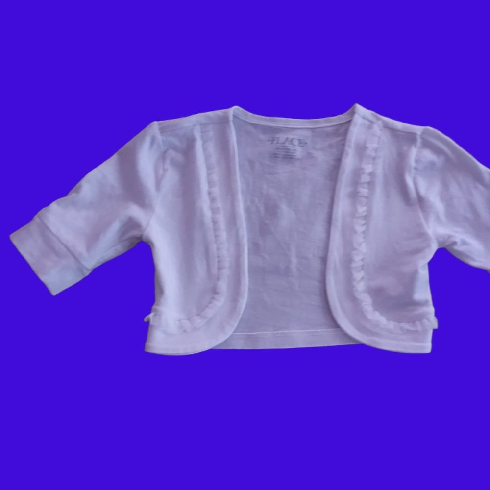 White Bolero Shrug, Children's Place, Size Girls XS (4)